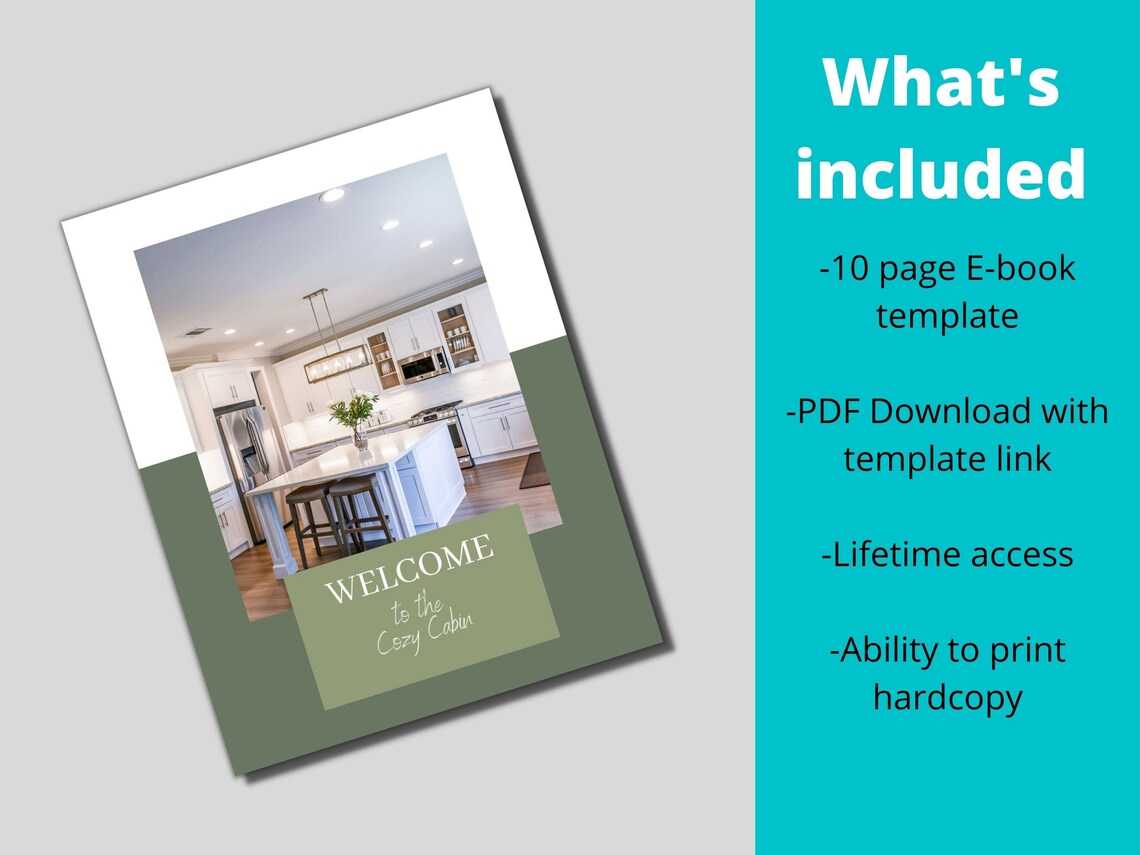 Airbnb Book Template Airbnb Book Airbnb Etsy