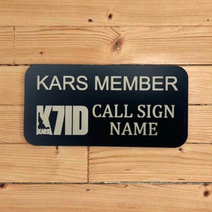 Ham Radio Name Badge