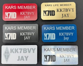 Ham Radio Name Badge