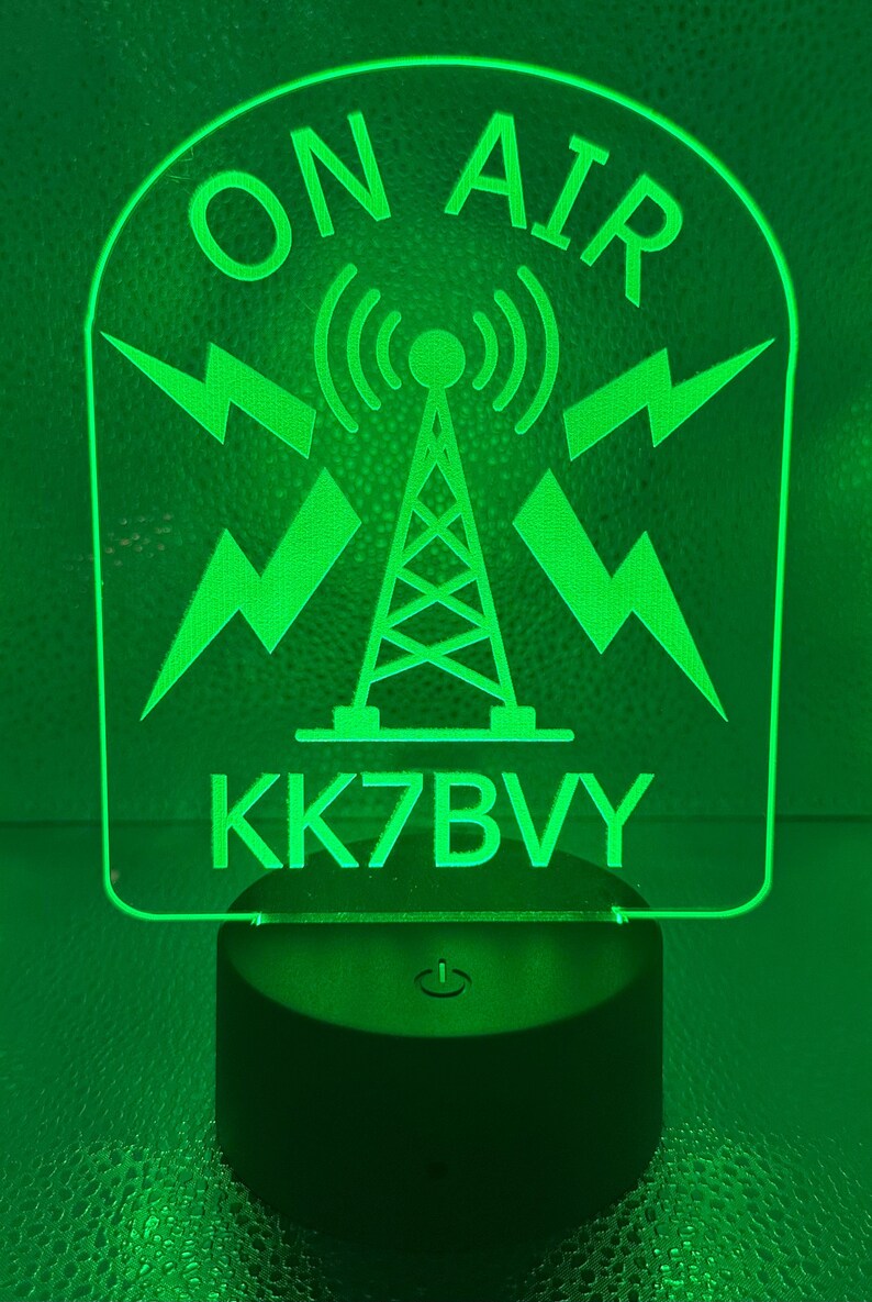 Ham Radio Call Sign Acrylic LED Sign - Etsy