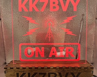RF Detecting On-Air Ham Radio Acrylic Sign