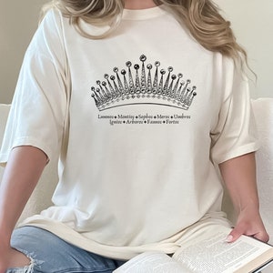 Diem Bellator Crown Shirt, Spark of the Everflame, Kindreds Curse Saga, Fantasy Book Lover, Reading Gifts, Book Merch I OFFICIALLY LICENSED