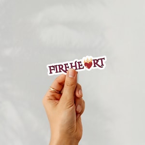 Fireheart Kindle Sticker: Throne of Glass Fantasy Reader Vinyl Decal