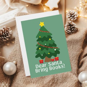 Bookish Greeting Cards, Christmas Card Set, Merry Bookmas Holiday Cards, Book Lover Gifts, Festive Stationery, Winter Greetings, Card Set