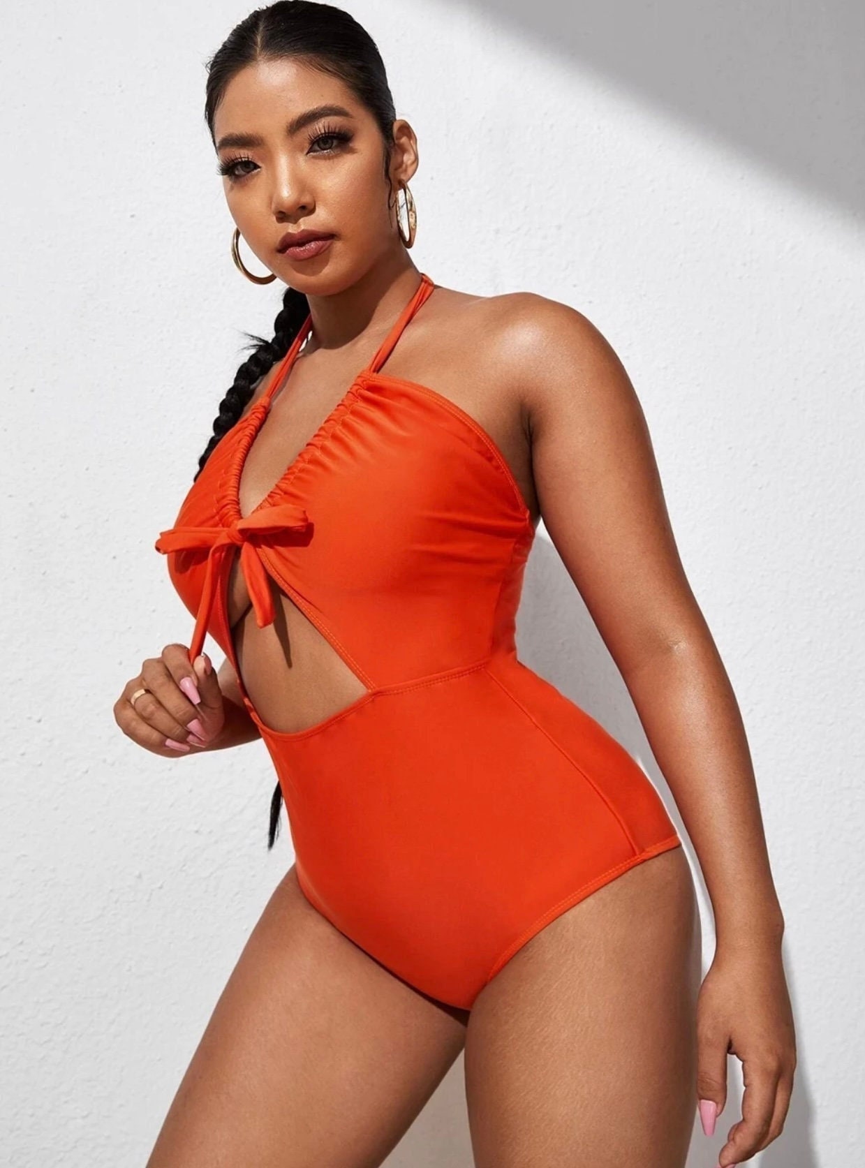 Orange plus hotsell size swimsuit