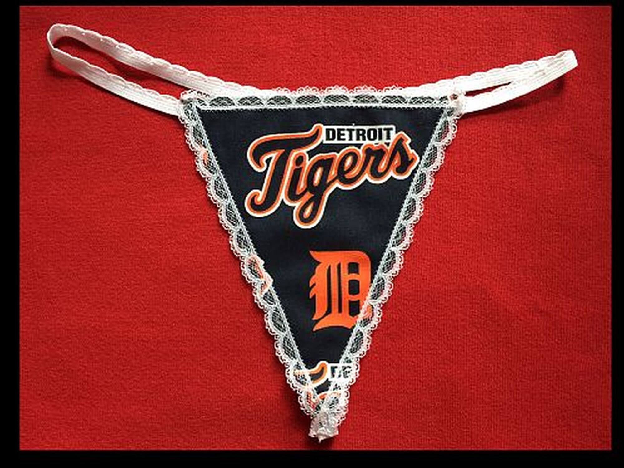 Womens DETROIT TIGERS Mlb Baseball String Thong Underwear Etsy