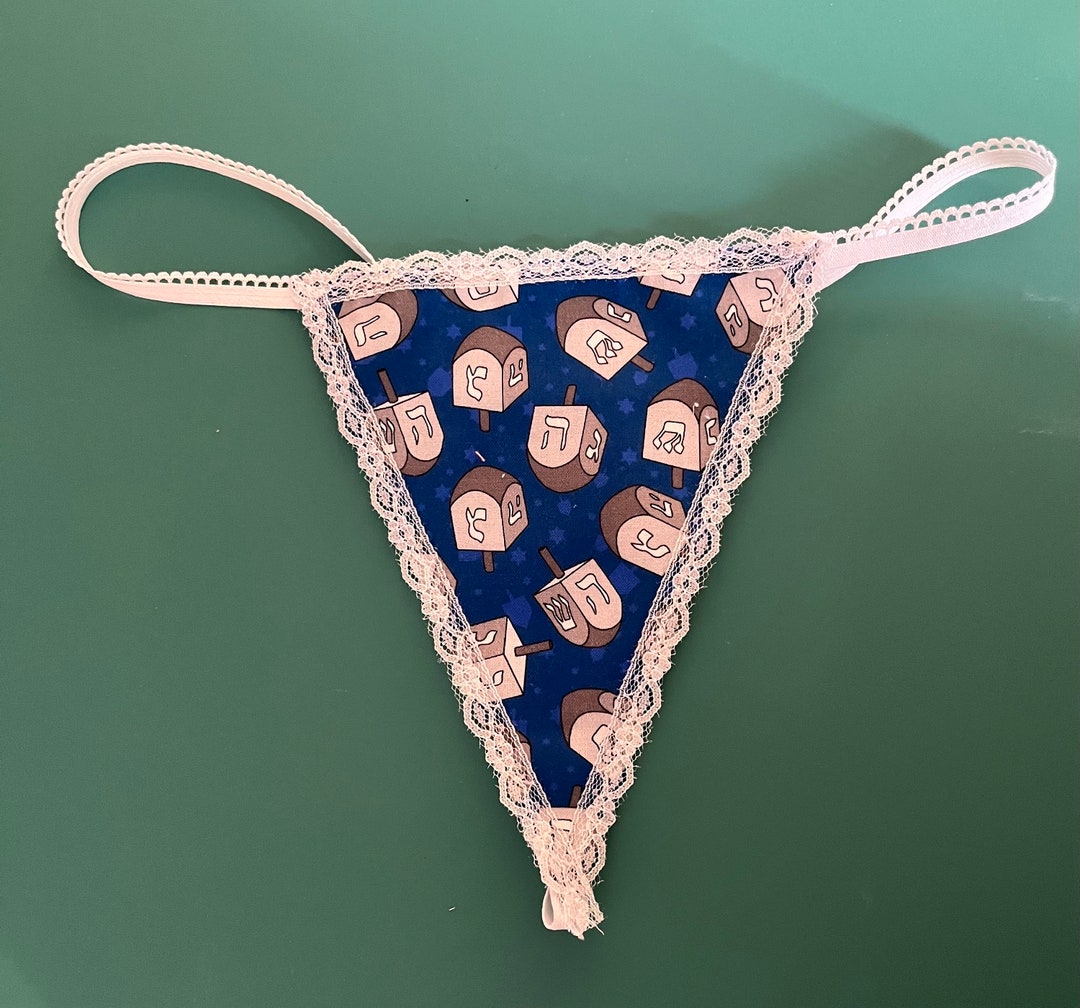 Womens DREIDEL Jewish Hanukkah String Thong Underwear Etsy