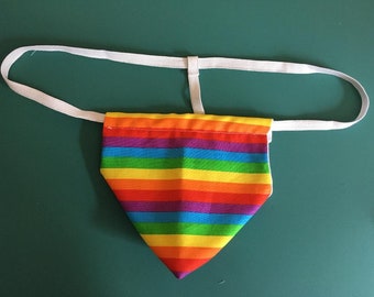 Men T Back Pouch Thongs G String Briefs Underwears Gay Bikini Rainbow S-L Gift