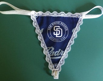Womens SAN DIEGO PADRES Mlb Baseball String Thong Underwear
