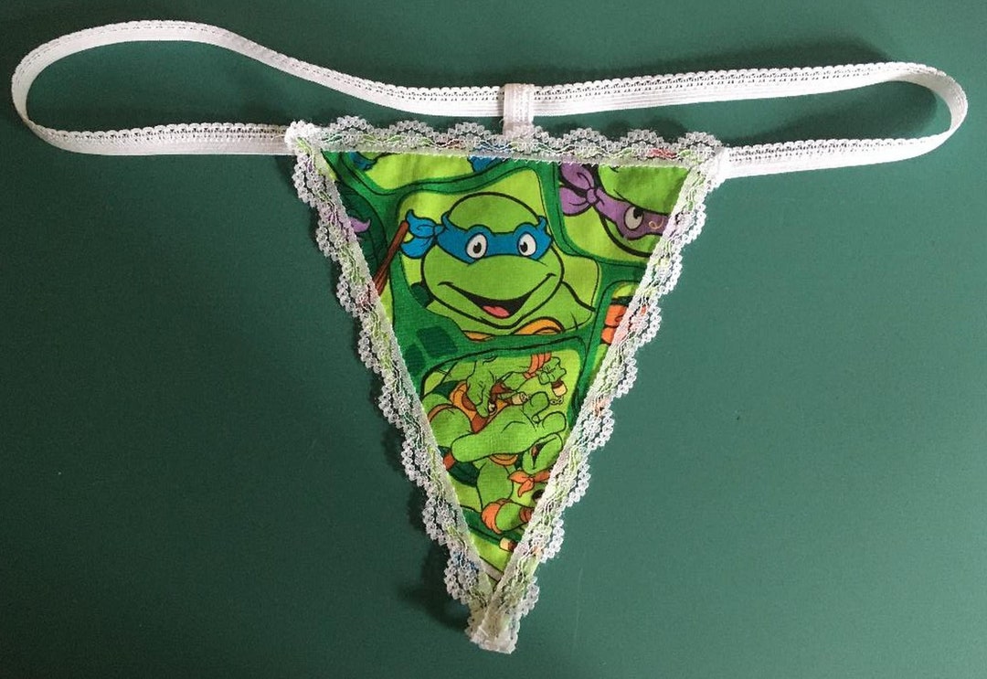 Womens NINJA TURTLES String Thong Underwear Etsy UK