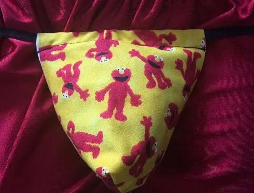 Mens Red ELMO Sesame Street String Thong Male Underwear Etsy