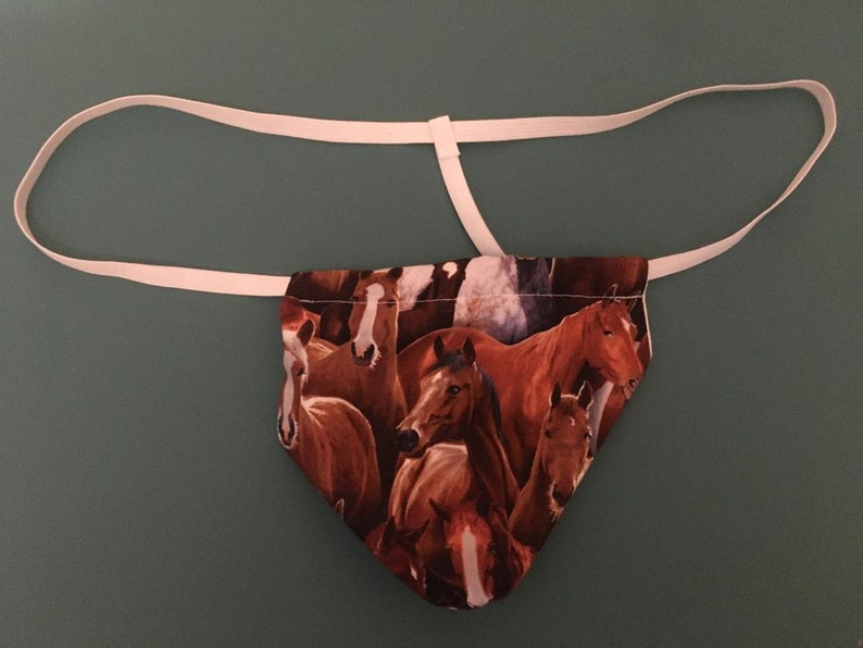 Mens HORSE Cowboy Farm Racing Animal String Thong Male Etsy