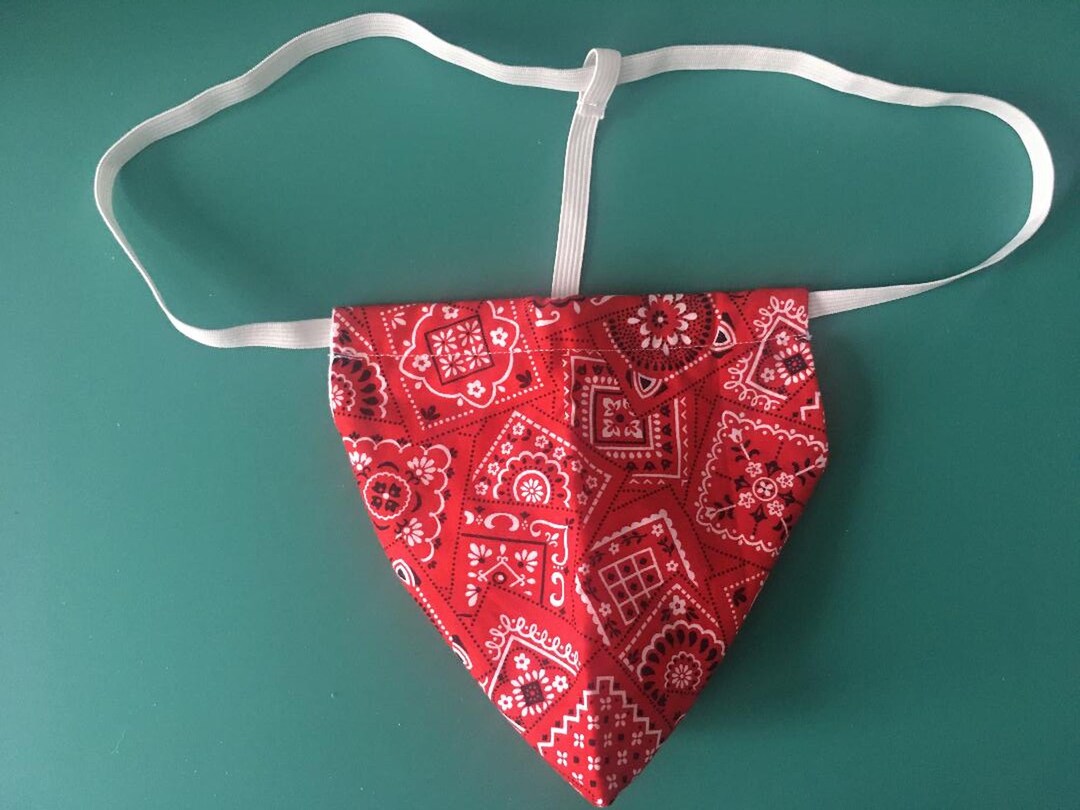 Mens RED BANDANA Cowboy Gstring Thong Sexy Male Underwear Etsy