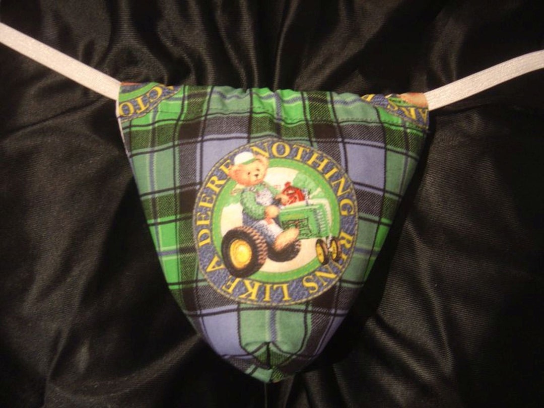 Mens Plaid JOHN DEERE Equipment Tractor String Thong Male Underwear Etsy