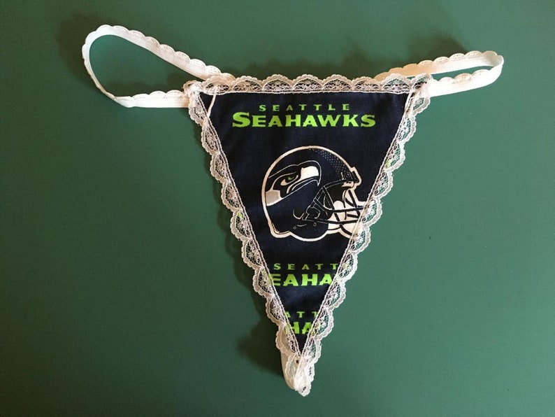 Womens SEATTLE SEAHAWKS Nfl Football Gstring Thong Panties Etsy