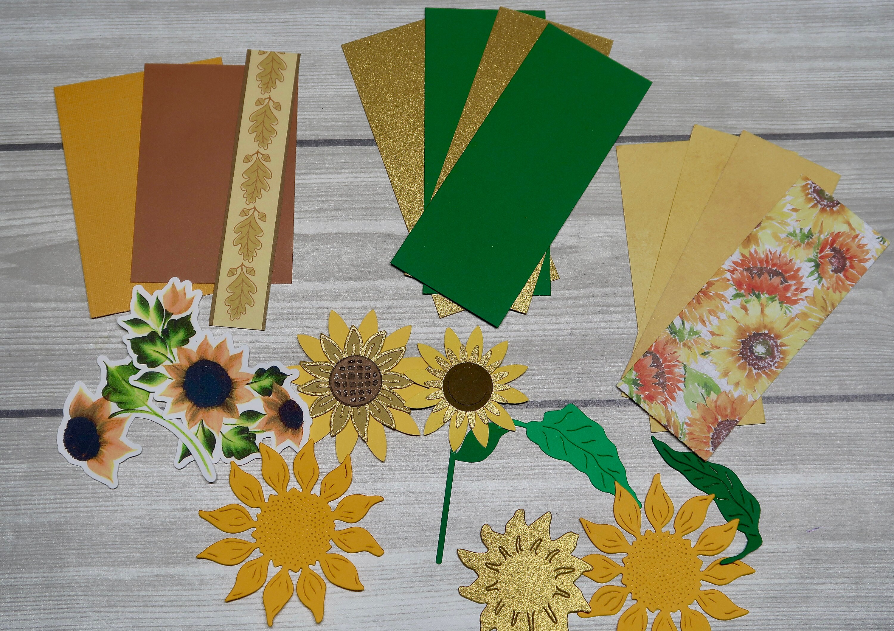 Sunflower DIY Card Making Kit: Handmade Greeting Cards - Etsy
