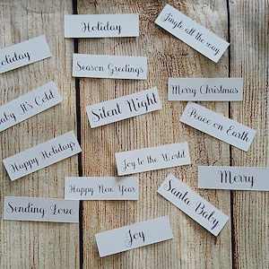 Christmas Sentiments, 15ct Sentiments for card making and junk journals, Christmas sayings, Christmas word for scrapbooking, Sentiments