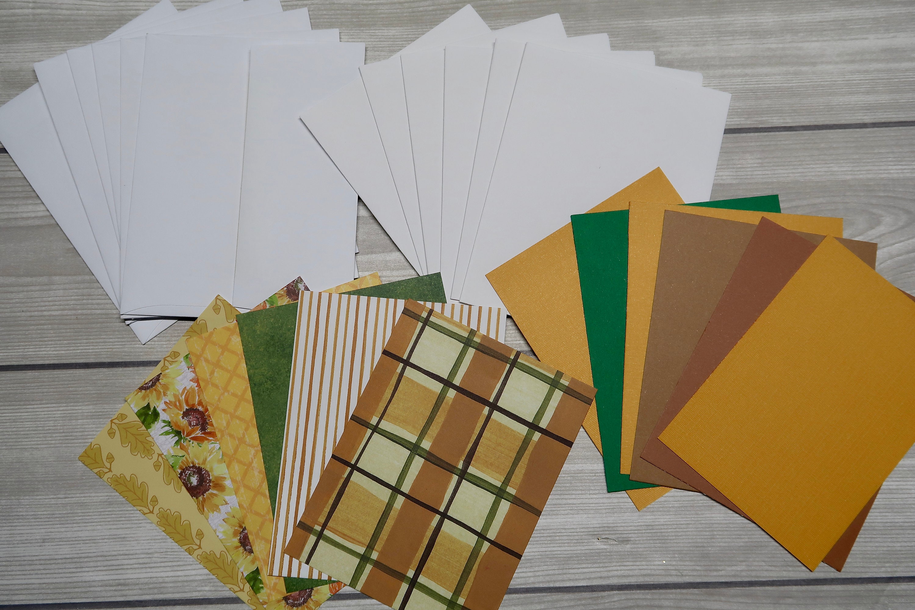 Sunflower DIY Card Making Kit: Handmade Greeting Cards - Etsy