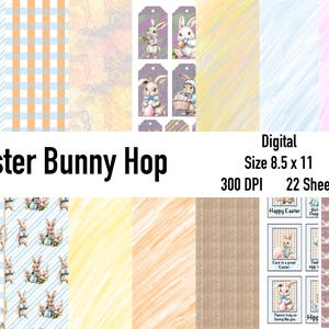 Easter Bunny Hop Digital Collection: Spring Card Making Kit (Digital Download)