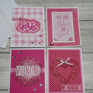 Valentines Card Making Kit, DIY Valentines Cards, Heart Love Cards, Valentines Day Gift, I love you Cards, Valentines Craft, Easy Craft