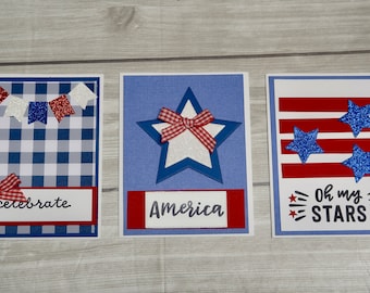 4th of July Card Making Kit for Adults to DIY Patriotic Greeting Cards ...