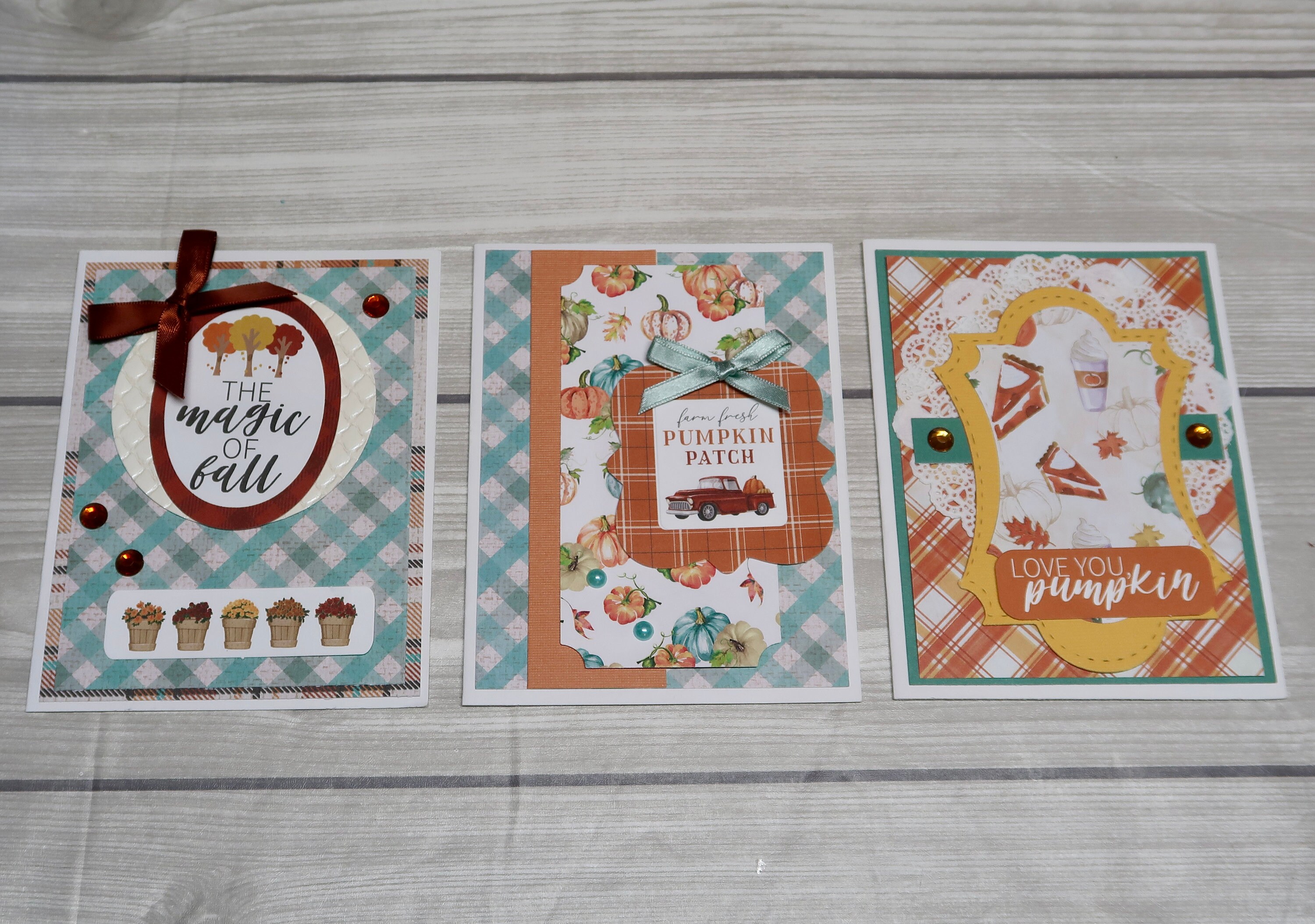 Fall Card Making Kit: Precut Autumn Paper Craft (makes 3) - Etsy