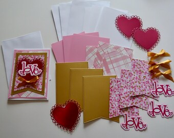 DIY Valentine's Card Kit: Handmade Love Cards, Craft Supplies