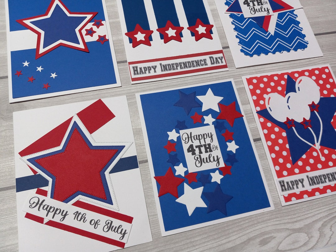 4th of July Card Making Kit: DIY Independence Day Cards - Etsy
