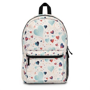 Celestial Heart Custom Backpack with Celestial Heart pattern simple design Celestial Heart gift