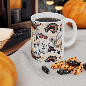 Ceramic Mug Paisley mug Gift Gift for her Gift for him Paisley Pattern mug custom