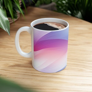Ceramic Mug Ombre mug Gift Gift for her Gift for him Ombre Pattern mug