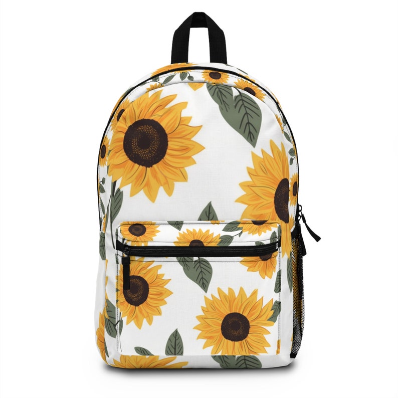 Dandelion Yellow Pattern Print Backpack main image 1