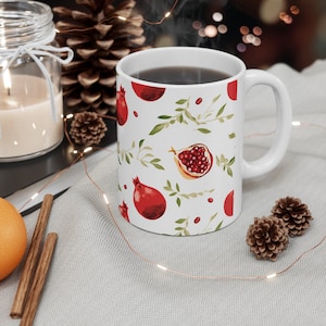 Ceramic Mug Pomegrande mug Gift Gift for her Gift for him Pomegrande Fruit mug custom