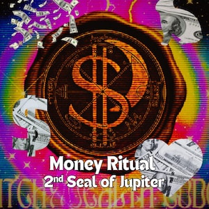 Second Seal of Jupiter Money Ritual – Printable Spell for Wealth, Prosperity & Abundance | Digital Grimoire Page | Witchcraft Spell Download