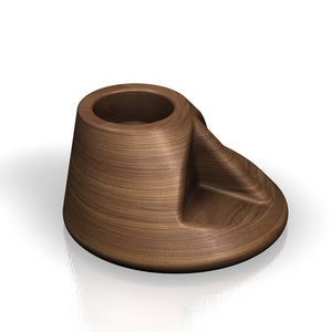 ティーライト用キャンドルホルダー、Ø20mm、CNC および 3D プリント用の 3D STL ファイル。