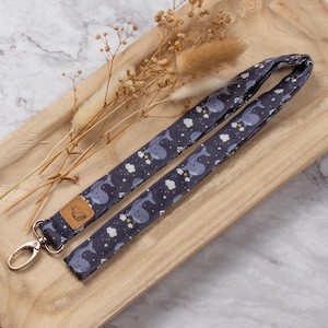 Schlüsselband Wale blau Kinder, Lanyard
