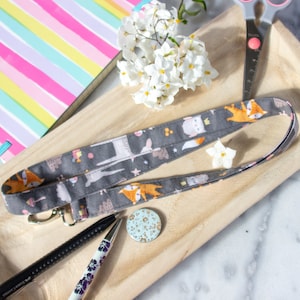 Schlüsselband Waldtiere zum Umhängen, Lanyard