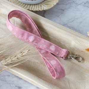 Schlüsselband Regenbogen rosa, Schulkind Mädchen Schlüsselkind