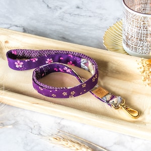 Schlüsselband Japan Muster violett lila, Lanyard
