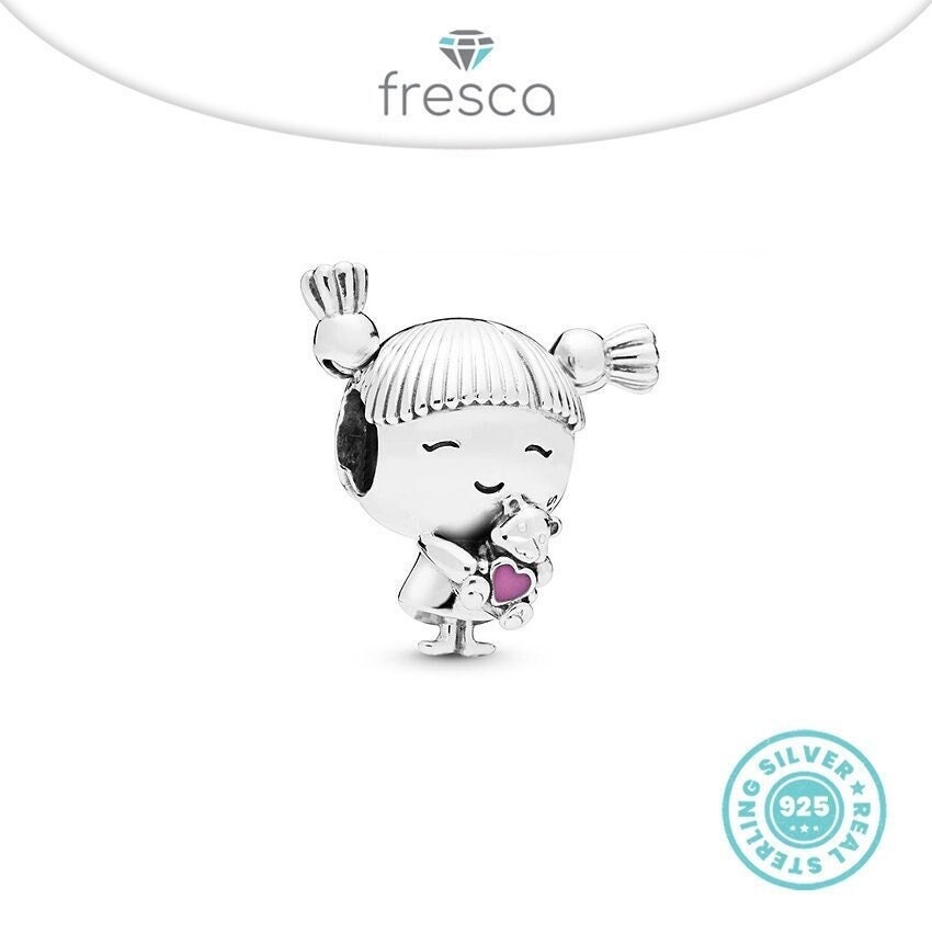 Girl with Pigtails silver 925 Girl - Etsy España