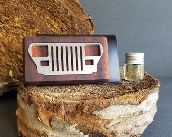 1987-1996 Jeep Grill Inlay Scented Wood Car Freshener, Wood Car Freshener, Wood Air Freshener, Smells So Good, Car Decor