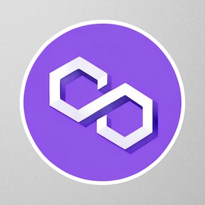 Polygon Sticker (MATIC) - Vinyl Crypto Stickers