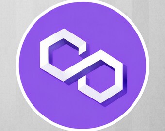 Polygon Sticker (MATIC) - Vinyl Crypto Stickers