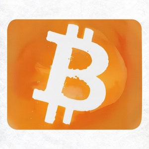 Bitcoin Mousepad (BTC) - Orange