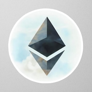Ethereum Sticker (ETH) - Vinyl Crypto Stickers