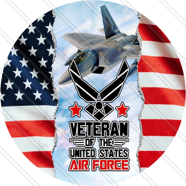 Veteran Of The United States Air Force - American Soldier - American Pride - Patriotic Sign - American Flag - Metal Sign