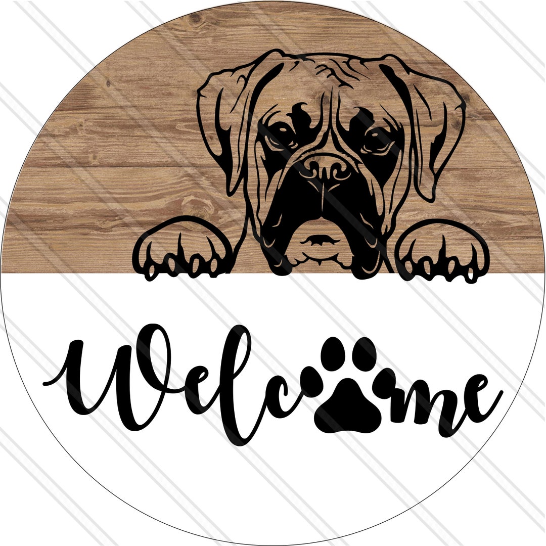 Boxer Dog Welcome Mat – iCustomLabel