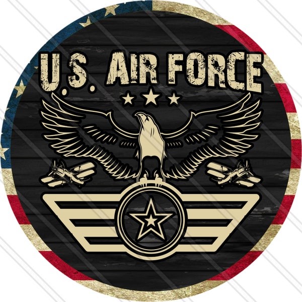 US Air Force - Active Air Force - United States - American Pride - Patriotic Sign - American Flag - Metal Sign