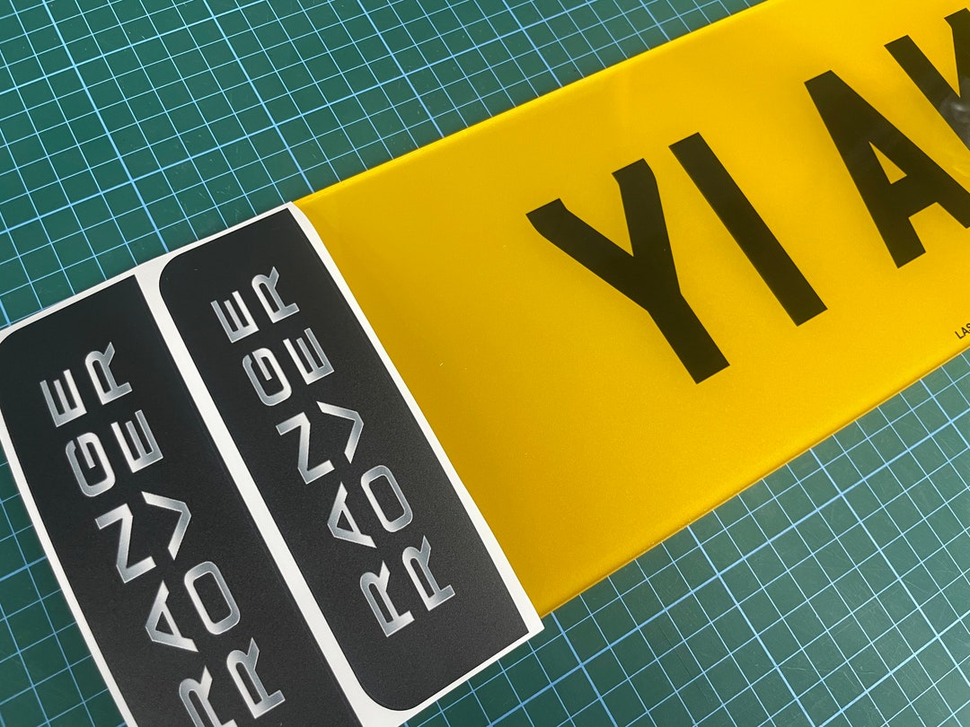 Range Rover Oversized Number Plate Badges Pair Adhesive Stick On - Etsy