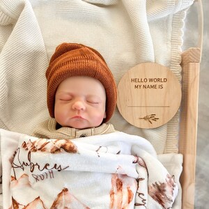 Wooden baby disc, Baby name announcement, Baby Name Sign, Birth Stats Sign, Baby Name Announcement, Hospital Name Sign, name announcement